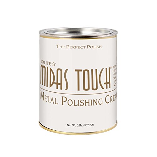 Rolite Midas Touch Metal Polishing Cream 2 Lb for Silver Gold Brass Copper Chrome Non-toxic Jewelry Restoration - size: 32 Ounce (Pack of 1), style: 1 Pack