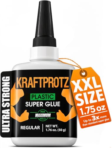 Plastic Super Glue Liquid 1.75 oz - Acrylic PVC Crafts Instant Adhesive - size: LIQUID 1.75oz/50g