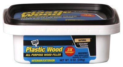 DAP 08135 Plastic Wood Filler, Natural, 8 Oz, 2 Pack