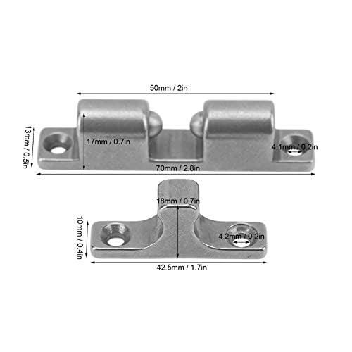 Double Roller Catch, 316 Stainless Cabinet Tension Catch, 70mm