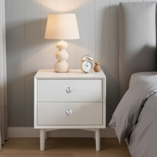 Lardmon 10 Pack Brushed Satin Nickel Round Cabinet Knobs 1.2 Inch(30.5mm) Dia. Mushroom Drawer Knobs Modern Single Hole Cabinet Pulls Solid Kitchen Knobs Cabinet Handles Kitchen Hardware for Dresser - color: Brushed Satin Nickel, size: 1.2 Inch Diameter,