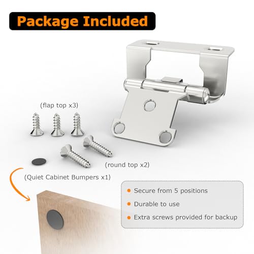 Chibery 20 Pack | 1/2 inch Overlay Semi Partial Wrap Around Cabinet Hinges, Self Closing Face Frame Variable Decorative Replacement, Kitchen Hardware, with Screw & Quiet Bumper (Satin Nickel) - color: Satin Nickel