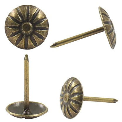 Brass Upholstery Tacks, 7/16 inch, 100-Piece - color: Brass