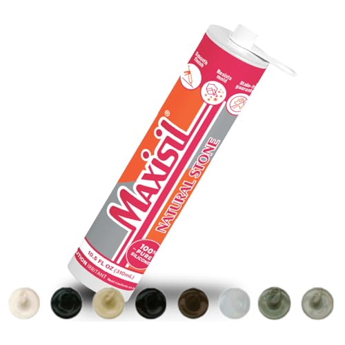 Maxisil Natural Stone Silicone Sealant 10.4 oz - N12 Pearl Grey, RDX1001PG - color: N12 Pearl Grey