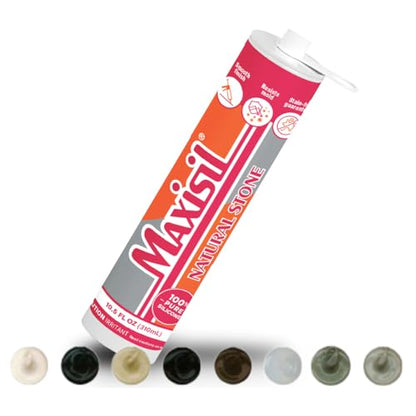 Maxisil Natural Stone Silicone Sealant 10.4 oz - N12 Pearl Grey, RDX1001PG - color: N12 Pearl Grey