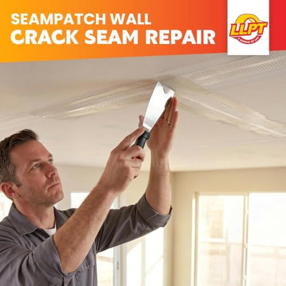 LLPT Drywall Repair Fiberglass Joint Tape, 6" x 100 Ft, White - size: 6” x 100Ft
