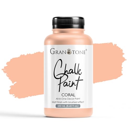 GRANOTONE Chalk Paint Coral 8.5 fl oz 250 ml - color: CORAL, size: 8.5 Fl Oz