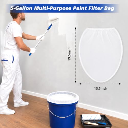 70 PCS 5 Gallon Paint Strainer, Paint Strainer Bags with Top Opening