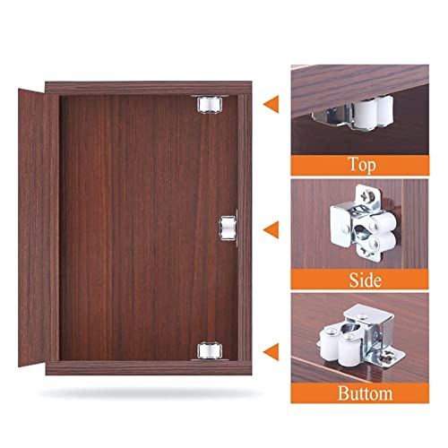 Luomorgo 10 Pack Double Roller Catch Cabinet Latches, Antique Bronze - color: Antique Bronze, size: 10 Pieces