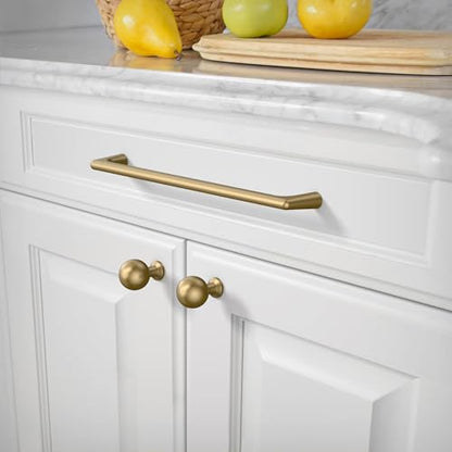 Amerdeco 10 Pack Champagne Bronze Cabinet Pulls 8.8" - color: Champagne Bronze, size: 8.8" hole center
