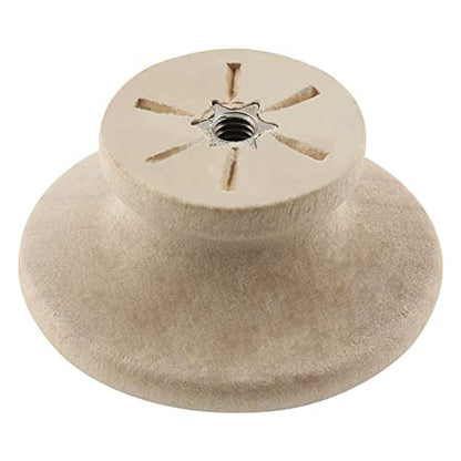 Murtenze 1-1/2 Inch Wood Knobs Unfinished Round Mushroom Shape 10 Pack - size: 10 PCS 1-1/2