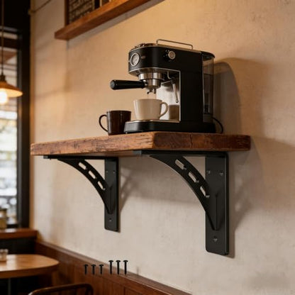 9"x8"x2.5" Heavy Duty Shelf Brackets - Max Load 1100 LBS, Premium Alloy Metal Mantel Brackets - Set of 2 - Fireplace & Countertop Support - size: 9 inch x 8 inch