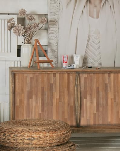 MelunMer Wood Peel and Stick Wallpaper Wood Plank Contact Paper 15.7”×276” - color: Brown, size: 276"×15.7"