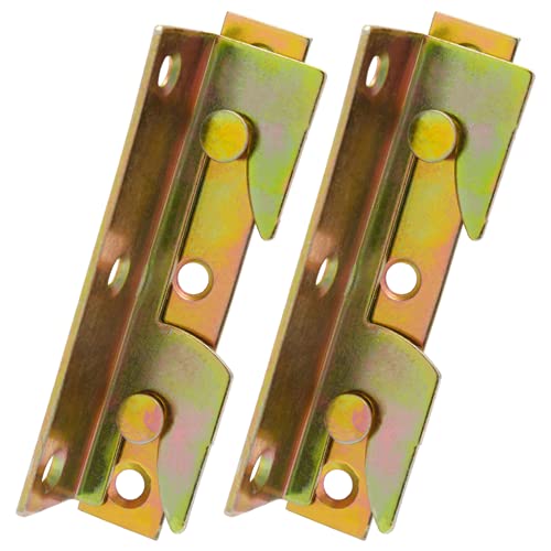 BokWin No Mortise Bed Rail Fittings, 4 Sets