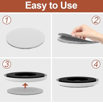 Furniture Sliders for Hardwood Floors: Multi-Surface 3-in-1 Moving Sliders - size: 4.3in Round 8+8+1Pack
