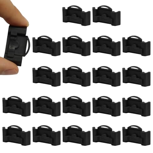 20 Pcs Drawer Track Guide, Plastic Slide Bumper End Stopper, Black