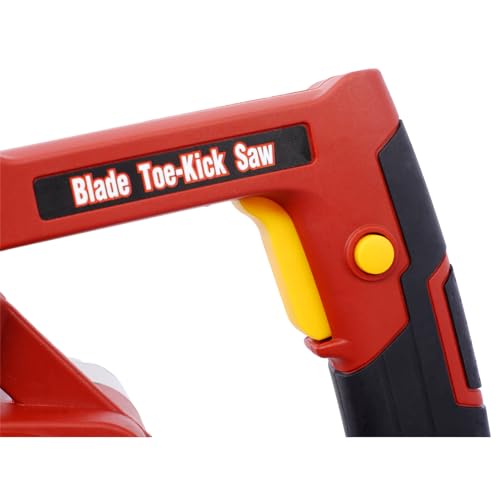 3-3/8'' Flush Cut Saw Electric Toe Kick and Baseboard Saw Adjustable Depth Under Cabinet Saw 120V Corded Special Circular Saws for Cutting Flooring and Trim Masonr ABS Black