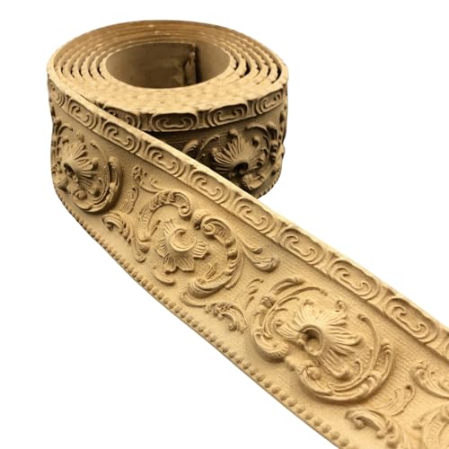 WoodUBend Ornate Scroll Trim TR725 208x5.7x0.3 cm Heat Bendable & Flexible Wood Trims - DIY Craft, Furniture & Home Decor - Easy to Apply & Paint - Versatile, Reusable & Durable - size: 5.7x208x0.3 cm