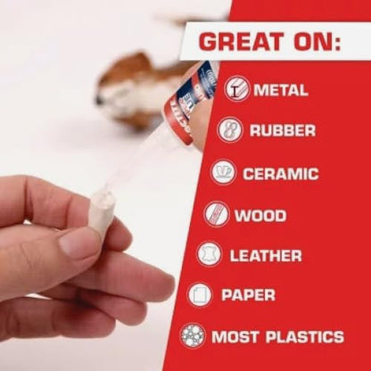 Loctite Super Glue Liquid Longneck Bottle, 5g Bottle (Pack of 1) Instant Adhesive for Plastic, Wood & Metal, Clear Superglue with Extra Long Precision Nozzle, Quick‑Dry Formula - size: 5g, style: 1 Pack