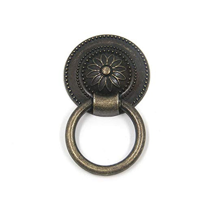 8Pcs Ring Pulls Circle Knobs for Cabinet (Bronze, 32mm/1-1/4 OD) - color: Bronze1.25