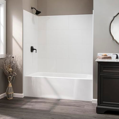 Palisade 25.6 in. x 14.8 in. Vinyl Wall Tiles in Dusty Pearl (8 Pack) - color: Dusty Pearl, size: Case of 25.6 in. x 14.8 in. Tiles