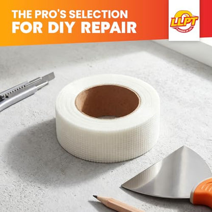 LLPT Drywall Repair Fiberglass Joint Tape, 2" x 100 Ft, White - size: 2” x 100Ft