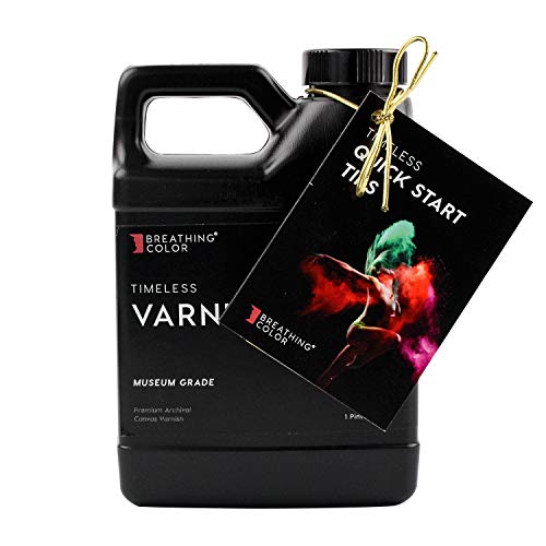 Breathing Color Timeless Archival Print Varnish - 1 Pint, Matte Finish, Premium Canvas Coating, Water Based UV Protection, No Glare Finish, 100+ Years Certified Archival - size: Pint