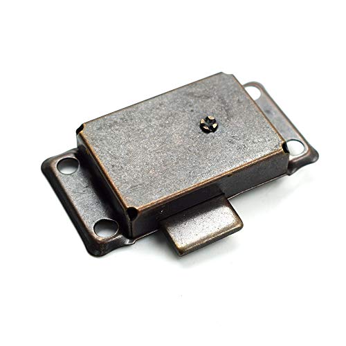 Antique Cabinet Lock, 2.09x1.06 Inch, 1 Set - color: Red Bronze A, style: Rectangular