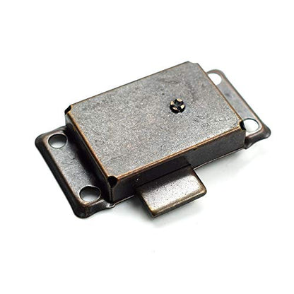 Antique Cabinet Lock, 2.09x1.06 Inch, 1 Set - color: Red Bronze A, style: Rectangular