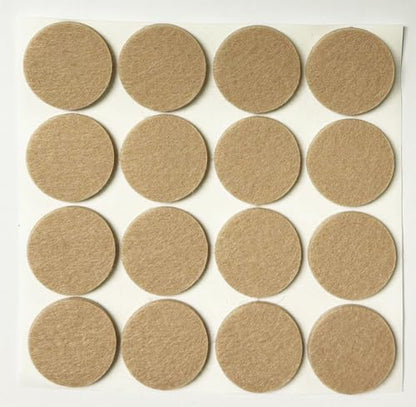 48 Pcs Self Adhesive 1" Round Felt Furniture Pads (Beige, 1") - color: Beige