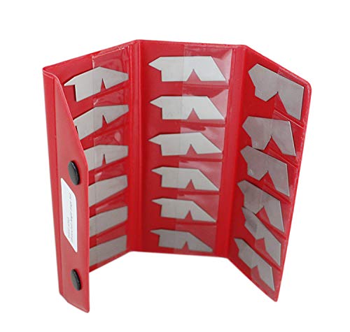Accusize 18-Piece Angle Gage Set, Stainless Steel, Satin Finish
