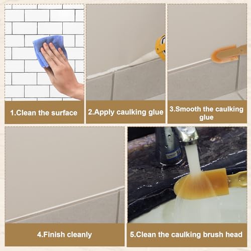 8pcs Rubber Caulking Caulk Remover Smoothing Tool