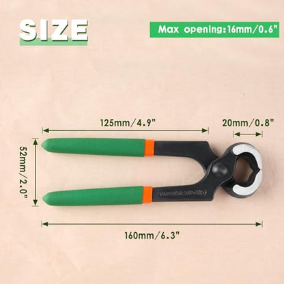24 Pairs High Heel Replacement Tips with 6 Inches Stiletto Remove Pliers, Shoe Repair Kit for Women Shoe Heel Repair, 6 Size(8-12.5mm), 2.4/3.0mm Nail Diameter, Beige, Black - style: Pliers with High Heel Replacement Tips