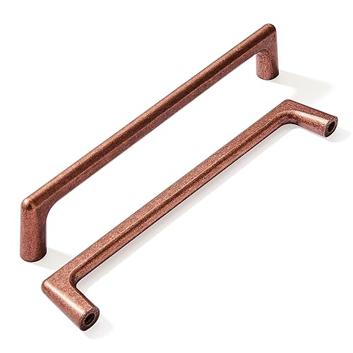 khtumeware 10 Pack 6-1/4"(160mm) Vintage Drawer Pulls Antique Copper Cabinet Pulls Kitchen Hardware Cabinet Handles Drawer Handles Knobs. - color: Antique Copper, size: Cabinet Pulls 6-1/4" Hole Center
