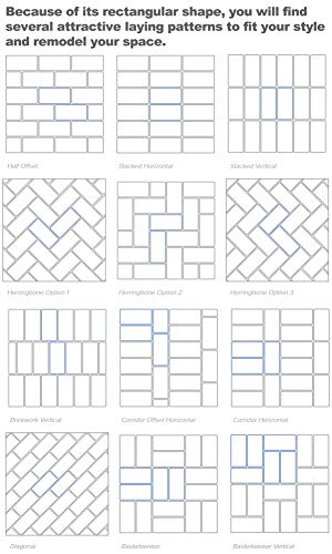 AULIGET 100-Piece Peel and Stick Backsplash Wall Tiles, 3" x 6" PVC Grey Marble Faux Stick on Tiles for Backsplash Kitchen, Bathroom, Laundry Room, Camper, Fireplace - color: Grey Marble