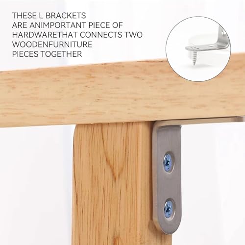 Stainless Steel Corner Brace, 30Pcs 90 Degree Right L-Shaped Metal Corner Connector Joint Plate, Cabinet, DIY Woodworking Projects with 60PCS Screws 0.8x0.8x0.6in - size: 20x20x16（30Pcs）