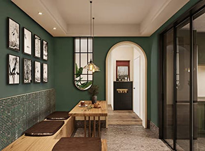 Dimoon 236''x23.6'' Green Peel and Stick Wallpaper Contact Paper Modern Self Adhesive Wall Paper Removable Renter Friendly Textured Solid Color Shelf Cabinet Vinyl Roll (236''x23.6'',Dark Green) - color: Dark Green, size: 23.6" x 236"