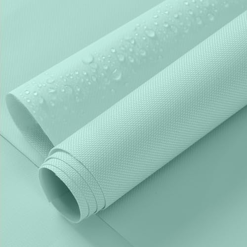 ANMINY 100% Waterproof Fabric Marine Canvas, 58" W 600D, 20 Yards Aqua - color: Aqua, size: 20 Yards