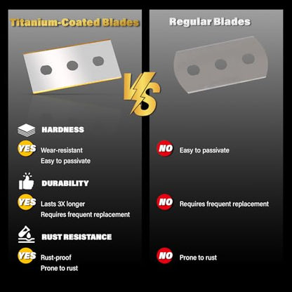 Gomake Vinyl Backing Cutter Bodyguard Vinyl Wrap Cutting Knife, Hidden Blade Wrapping Paper Roll Cutter Vinyl Cutter for Car Tinting and Backing Paper Cutter with 10 Titanium Coated Blades
