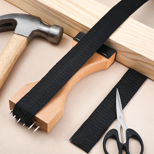 Colingmill Wooden Webbing Stretcher Upholstery Tool Webbing Puller Stretcher with Plenty of Leverage for Jute Canvas Carpet Upholstery Repair Tools Supplies