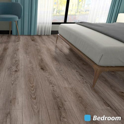 Art3d Wood Textured Peel and Stick Vinyl Floor Tiles, 40-Pack, Teak - color: Teak