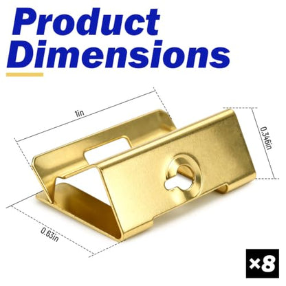 8 PACK Electrical Box Repair Clips, Provide New Threaded Mounting Points