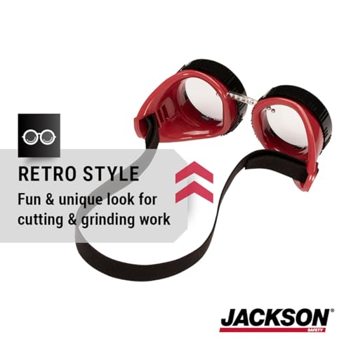 Jackson Safety WS Series Retro Safety Goggles - color: Clear, size: One Size, style: Eye Cup