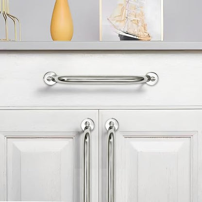 10 Pack 3-1/2 inch Hole Center Polished Nickel Cabinet Pulls - Heavy Duty Solid Drawer Hardware Handles Kitchen Vanity Bathroom Handles - color: Polished Nickel, size: 3-1/2"(89mm) Hole Center