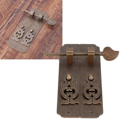 6in Sliding Bolt Latch, Vintage Brass Door Latch Sliding Lock Hardware
