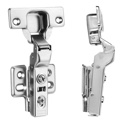20Pcs Frameless Soft Close Half Overlay Cabinet Hinges - color: Half Overlay, size: 10 Pairs