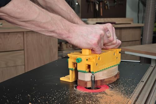 MICROJIG GRR-RIPPER GR-100 Pushblock With Handle Bridge Kit Accessory, Yellow