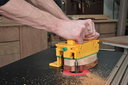 MICROJIG GRR-RIPPER GR-100 Pushblock With Handle Bridge Kit Accessory, Yellow