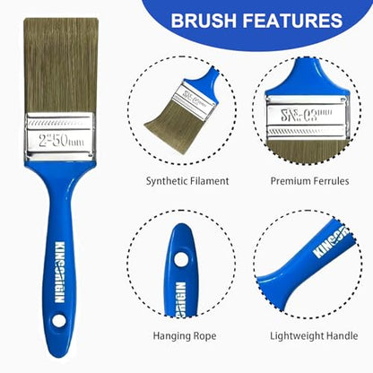 King Origin 10 PCS 2 Inch Paint Brushes, Versatile Paint Brush Set - color: 10 Pack, 2 Inch