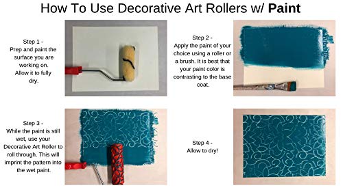 Decorative Art Texture Roller - 7" Roller (Simplicity Pattern) - color: Simplicity Pattern